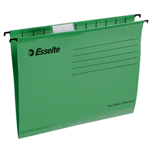 Esselte zavěšený složkový soubor zesílený folio zelený (25)